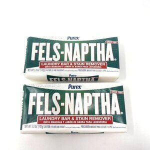 2-Pack Purex Fels-Naptha Bar 5 oz Soap Laundry Stain Fighting Cleaner